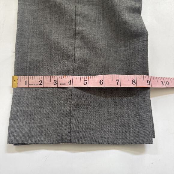 VINTAGE Zanella GRAY Virgin WOOL Trouser Men’s 36x28 Made in ITALY - Picture 8 of 11